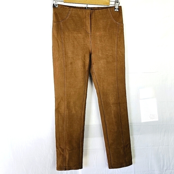 Lior Paris Faux Suede Made In France Women's Leggings Pull On Pants Size 2 - Picture 1 of 7